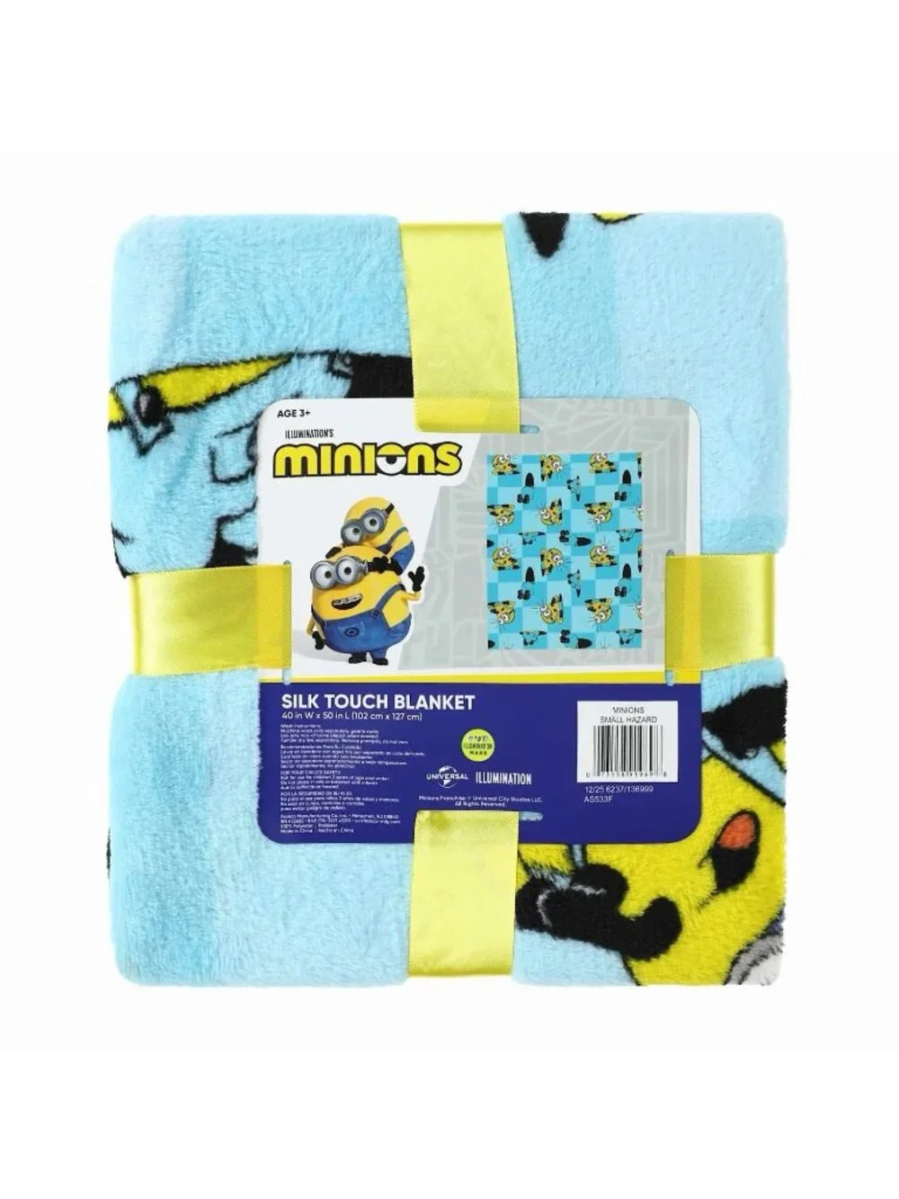 NEW Minions 40 x 50 Inch Silk Touch Throw Travel Blanket
